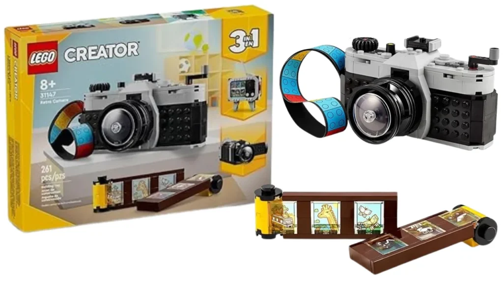 LEGO Creator 3 em 1 – Câmera Retrô Brinquedos Interativos de Fotografia